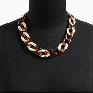NWT J Crew Tortoise Chain Necklace